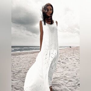 100% cotton maxi dress size M